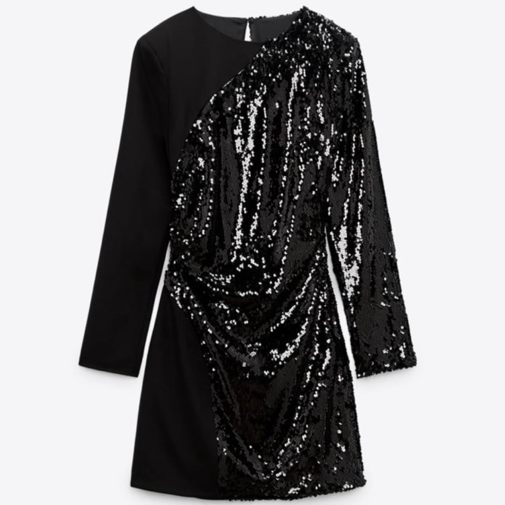 ZARA SEQUENCE MINI DRESS - S2521 - Picture 2 of 7